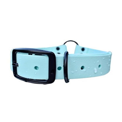 Heavy Duty Waterproof No Smell Dog Collar, Stronger Than Leather, for Active Dogs, Bathing, Dog Parks, Beach, Lake, Trails, Easy on Skin & Fur (Light Blue, Large) - color: Light Blue, size: Large