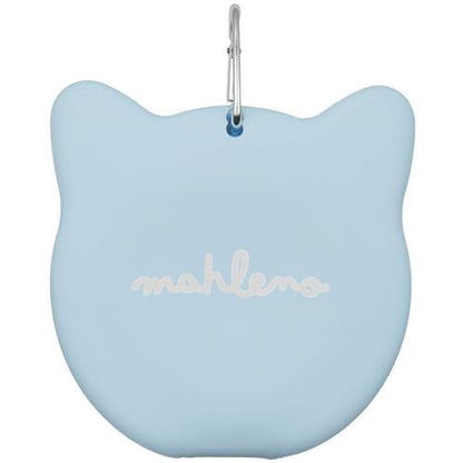 Collapsible Dog Bowls for Travel, 2-in-1 Silicone Slow Feeder with Clip, Portable Dog or Cat Pet Food & Water Bowl Set (Blue Angelite) - color: Blue Angelite