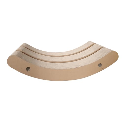 Hepper Hi-Lo Cardboard Replacement - Corrugated Cat Scratching Board Refills Includes 3 pcs of Scratching Pads for Indoor Cats with Curved Design - Easy Assembly into 1 Replacement Cat Scratching Pad - size: Hepper Hi Lo Scratcher Replacement Cardboard