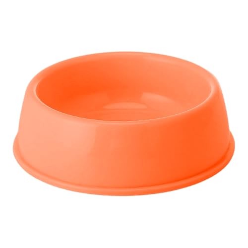 Heavy Duty Non-Slip Pet Bowl for Cats & Dogs - Thickened Spill-Proof Food & Water Dish with Wide Base, Tip-Proof Design for Pet Owners - color: Orange