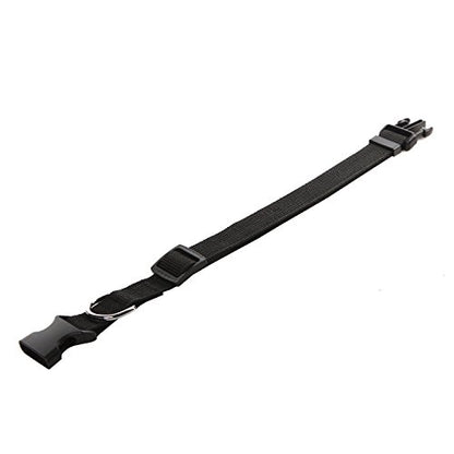 SALO Nylon Dog Collar, Adjustable Dog Collars for Medium Large Dogs,5/8 Inch Wide - color: Black, size: 5/8"x 11-16"