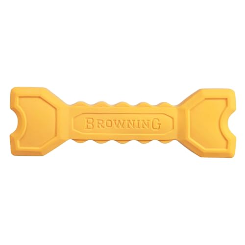 Browning Pet Training Tools, Durable Dog Toys for Tug and Fetch, Bone Squeaker (Gold), One Size - color: Bone Squeaker