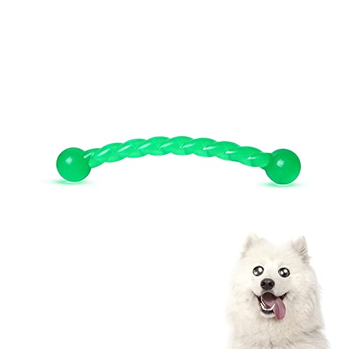 Dog Chew Toys 11'' Long for Small/Medium Dogs Aggressive Chewers, Rubber Puppy Dog Rope Toys Knot Dental Teething Toys Almost Indestructible Washable - size: 11''