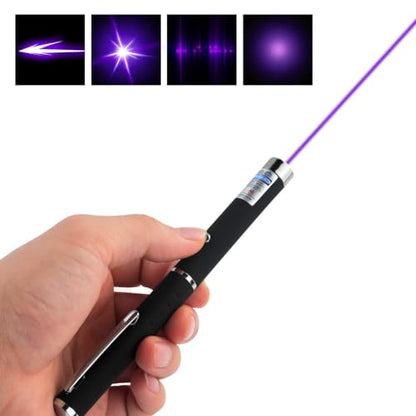 3 Pcs Laser Pointer for Cats Dogs Cats Laser Pointer Pet Interactive Toys Laser Presentation Remotes Red Green Purple Light (3 PCS Pack Color Mixed, Without Battery)
