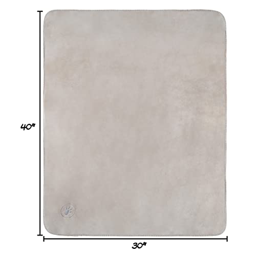 Waterproof Pet Blanket - 30x40-Inch Reversible Sherpa Fleece Throw Protects Couches, Cars, and Beds from Spills, Stains, and Fur by PETMAKER (Tan) - color: Tan, size: X-Small