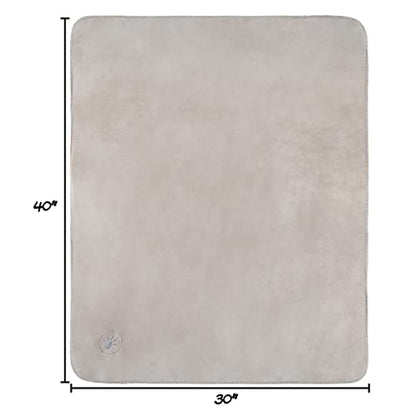 Waterproof Pet Blanket - 30x40-Inch Reversible Sherpa Fleece Throw Protects Couches, Cars, and Beds from Spills, Stains, and Fur by PETMAKER (Tan) - color: Tan, size: X-Small