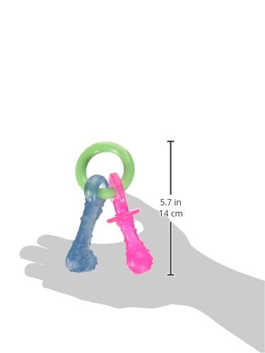 Nylabone Puppy Pacifier Chew Toy, Teething Toys for Puppies, Bacon Flavor, Small - Up to 25 lbs, 1 Count - color: Pacifier