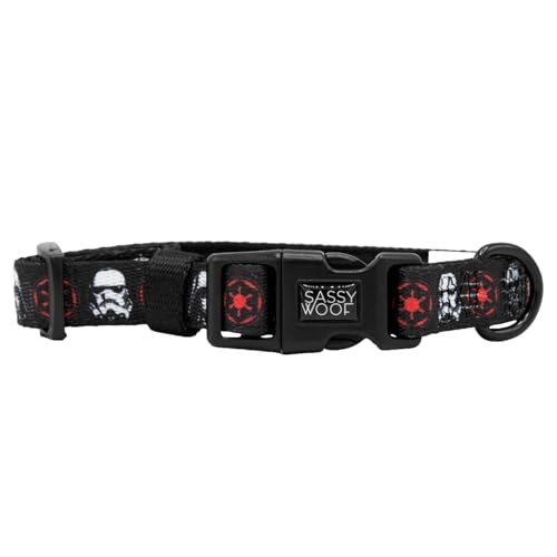 Sassy Woof Dog Collar Star Wars™ The Dark Side - M, Adjustable, Durable, Comfortable and Stylish Pet Accessories for Small Dogs - size: Medium, style: Collar