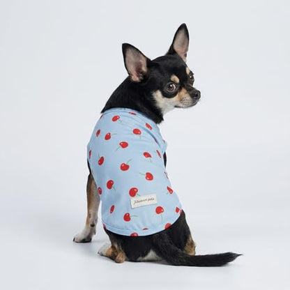 Fitwarm 2 Pack Ice Cream & Cherry UPF 50+ UV Sun Protection Dog Shirt, Lightweight Cooling Vest, Quick Dry Summer Clothes for Small Dogs Girl, Pet Outfit, Pink, Light Sky Blue, Small - color: Ice Cream & Cherry, size: Small