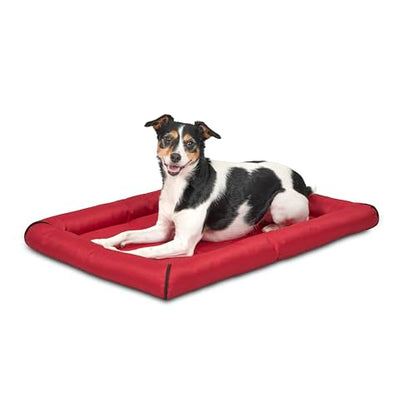 MidWest Homes for Pets Ultra-Rugged MAXX Dog Bed, Water Repellant, Easy Wipe Clean, Super Durable, Fits 30-inch Dog Crates, Slip Resistant Bottom, Red, 30L x 21W x 3H inches - color: Red, size: 30 Inch