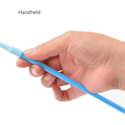 Bottone Strong Suction Cup Cats Teaser Stick Toy Chasing Interaction Teasing Feathered Wand Boredom Gift SelfPlay Teaser Toy - color: Blue