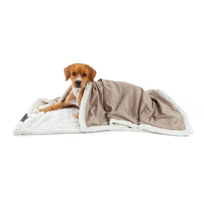 Best Friends by Sheri Premium Self-Warming Ilan Microfiber Faux Fur Pet Throw Blanket 40x50 in Wheat - color: Wheat