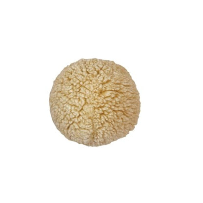 HuggleHounds Plush Ball Dog Toy - Dog Fuzzy Ball Toy, Durable Stuffed Soft Plush for Small and Large Breeds - 4" HuggleFleece, Small - size: Small, style: Natural Ball