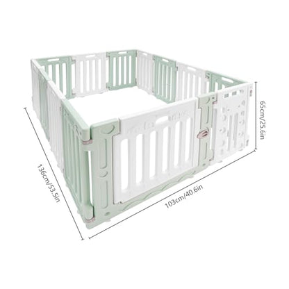 Heavy Duty Metal Dog Playpen, 13 Panels Dog Pens Indoor with Doors, 25.6’’H Pet Puppy Exercise Fence Crate Kennel Playpen Pen for Outdoor, Large Medium Small Dogs