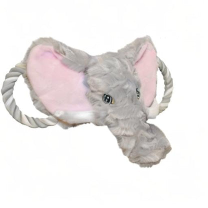 Jolly Pets Jolly Tug-a-Mal Elephant Tug/Squeak Toy, Large (JTA44) - color: Elephant, size: Large