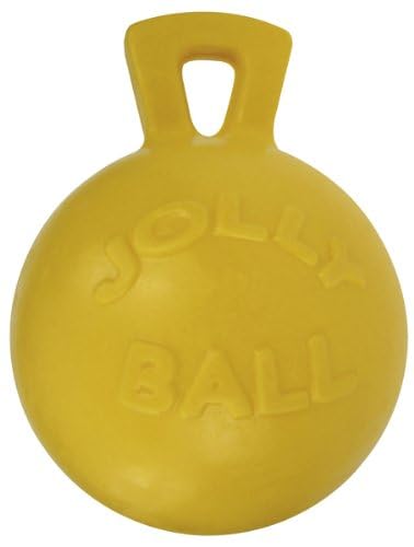 Jolly Pets Tug-n-Toss Dog Toy Ball with Handle, 8 Inches/Large, Blue - color: Blue, size: Large (8 in)