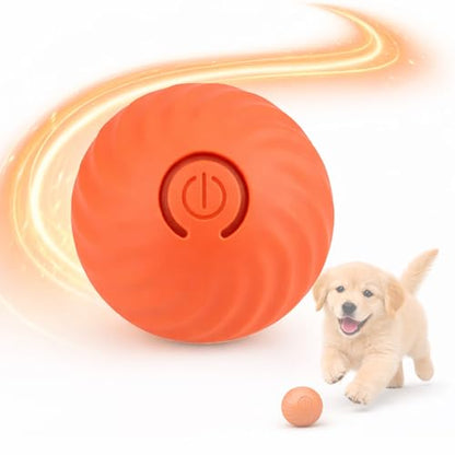 Interactive Dog & Cat Toy Ball, Automatic Moving Pet Toy for Small & Medium Dogs and Cats, USB-C Rechargeable Rolling Indoor Dog Toy for Boredom Relief