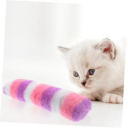 Interactive Plush Cat Toy Pillow for Kittens Creative Chew Pillow Fun Indoor Play Strengthens Break-Resistant Design for Endless Entertainment - size: 23.50X6.00X5.00CM