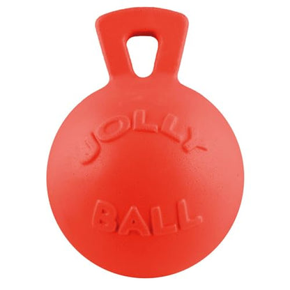 Jolly Pets Tug-n-Toss Dog Toy Ball with Handle, 10" XL, Red - color: Red, size: XL (10 in)