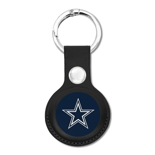 NFL Dallas Cowboys Keychain Apple AIR TAG Holder for Dogs & Cats, Case for Apple Airtag Tracker, GPS Dog Tracking Device Pendant Holder - color: DALLAS COWBOYS, size: 1 Pack, style: KeyChain Ring Buckle
