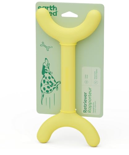 Retriever Dog Toy, Floating Yellow Fetch Stick Toy for Dogs - Natural Rubber & BPA-Free: Made from 85% Natural Rubber, TOSS & Catch: Lightweight and Durable for Endless Play Sessions