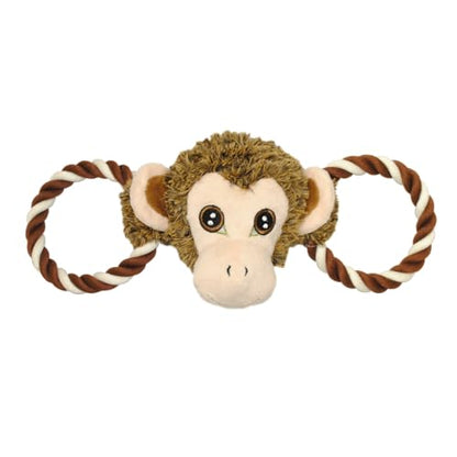 Jolly Pets Jolly Tug-a-Mal Monkey Tug/Squeak Toy, Medium - color: Monkey, size: Medium