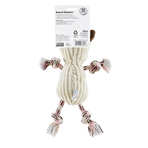 Outward Hound Ranch Roperz Cow Plush Squeaky Dog Toy - color: Ranch Roperz Cow