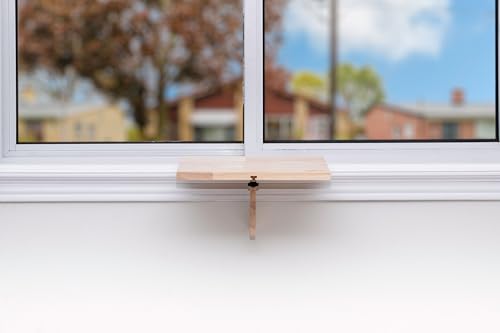 Original SillMate Window Plant Shelf, 11.6"x11.6" Sill Shelf for Plants - Verify Sizing First - Cat Perch - Renter Friendly No Drilling/Damage - Sill Extender for Plants (Small) - size: Small