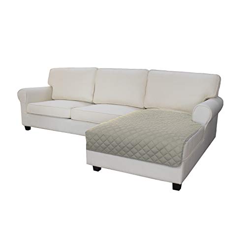 Easy-Going Sectional Couch Covers for Dogs L Shape Sofa Cover Reversible Sofa Slipcover Chaise Lounge Cover Furniture Protector Cover for Pets Dog Cat (42 x 52 inches, Beige/Beige) - color: Beige/Beige, size: 42" x 52"