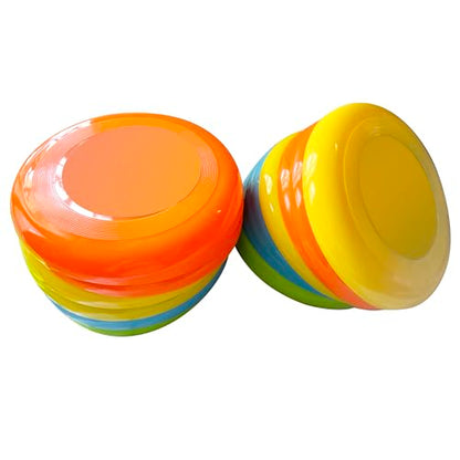 Pack of 12 pcs Disc Flyer Toy Air Plastic Flyer Frisbee Game Flyer Dog Frisbee-9 inches