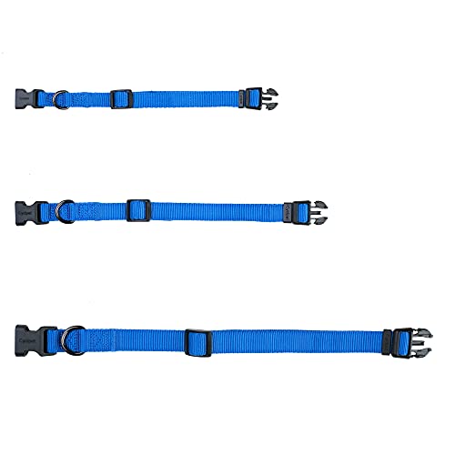 Premium Classic Sturdy Nylon Adjustable Dog Collars,Soft and Smooth Regular 1 Inch Wide Dog Collars with Quick Release Buckle for Large Dogs Walking&Training. (Large, Classic Blue) - color: Classic Blue, size: Large 16-24 Inches