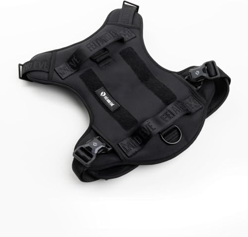 2026 New Edition, Fei & Eve MagEase Dog Harness - Instant Magnetic Buckle | 3-Point No-Pull Control | Heavy-Duty 900D Nylon | Dual Safety Handles | Breathable Mesh | Adjustable Fit | Medium,Black - color: Black, size: M