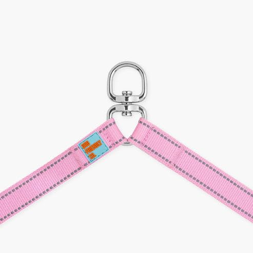 Dog Friendly Co. Leash Splitter | Walk Two Dogs | Complete Control - 360° Swivel, Tangle Free, Adjustable Length, Reflective Webbing, Heavy Duty Clips (Pink Camo) - color: Pink Camo