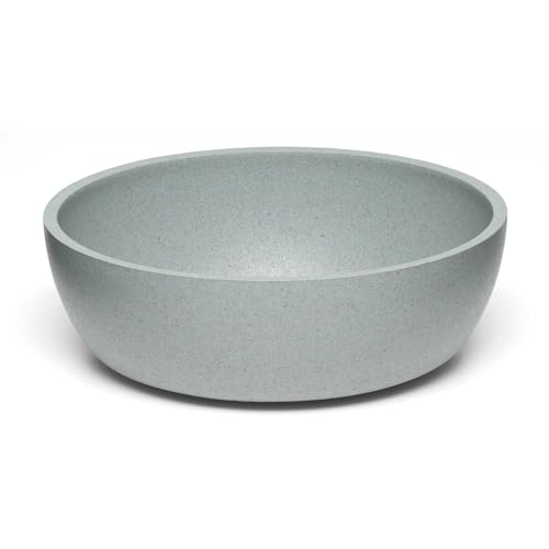 Loving Pets - Dolce Bamboo - Eco-Friendly Pet Bowls & Dishes for Dog, Cats, Puppy Food and Water Bowl -Sustainable and Dishwasher Safe, Made with Real Bamboo (Large, Slate-Grey) - color: Slate Grey, size: Large Bowl