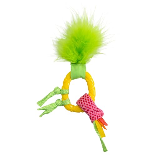 Catstages Dental Pineapple Teether – Chew Toy for Cats and Kittens – Textured Fabric and Mesh – Coated in Catnip Oil – Supports Teething Relief - color: Pineapple, size: One-Size