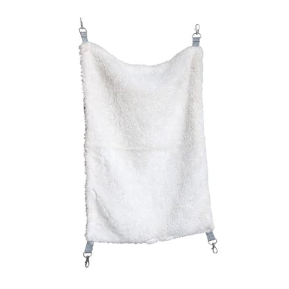 Prevue Pet Products Replacement Hammock - Cat Accessories for Cages, Hanging Bed, Soft & Comfortable with Metal Clips for Hanging, for Guinea Pigs, Rats, Ferrets, Chinchillas, & Small Animals - Gray