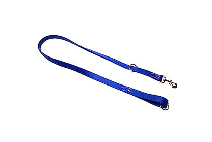 Regal Dog Products Waterproof Leash – 5 ft. Blue Dog Leash with Easy to Use Collar Hook, Lightweight, and Proof Training Pet Lead with Vinyl-Coated Webbing for Small, Medium, Large, or XL Dogs - color: Blue