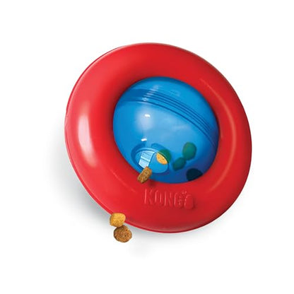 KONG Gyro - Interactive Dog Toy for Treat Dispensing - Dog Slow Feeder for Healthy Eating - for Medium/Large Dogs - size: Large (Pack of 1)