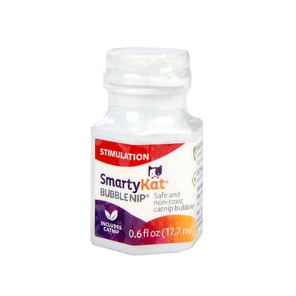 SmartyKat Bubble Nip Catnip Bubbles for Cats & Kittens, Safe for Pets - Trial Size, 0.6 Fluid Ounce - size: 0.6 oz, style: Catnip Bubble