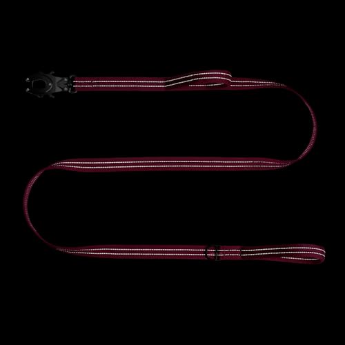 ICEFANG Relfective Dog Leash for Medium Large Dogs,K9 Training Walking Lead with Double Handle,Heavy Duty Auto-Lock Metal Clasp (6ft, Pink) - color: Pink, size: 6 ft (No bungee)