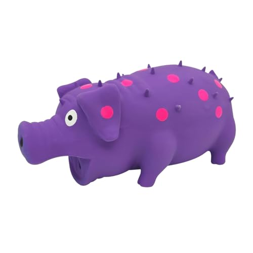Gralara Squeaky Dog Toy Dog Chews Toy Accessory Entertainment Training for Aggressive Chewers Interactive for Small Large Breed Dogs, Purple - color: Purple