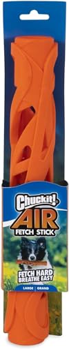 32215 Chuckit Breathe Right Stick - Orange, Large - Pack of 3