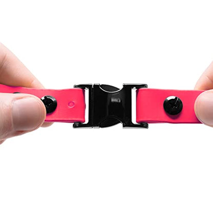 Educator 3/4-Inch Dog Training Collar Strap ONLY Fits ME-300 ET-300/400 EZ-900 PE-900 PG-300 Receivers NOT FE-580 ET-800 UL-1200 Quick Snap Biothane Bungee Collar 33 Inch, Pink - color: Pink