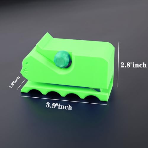 Cardboard Cutter for Cat Scratchers with 10pcs Blade,3D Printed Card Board Cutter Kids DIY Cat Scratchers Cardboard Strip Tool Machine for Cat Lovers (Green) - color: Green
