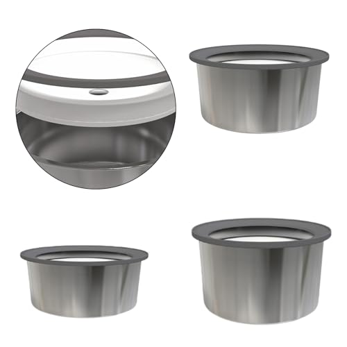 Stainless Steel Dog Bowl Spill-Proof Anti-Slip Base Large Breeds 1.6L / 2L / 3L Dishwasher Safe Elevated Dog Bowls - color: 1.6L