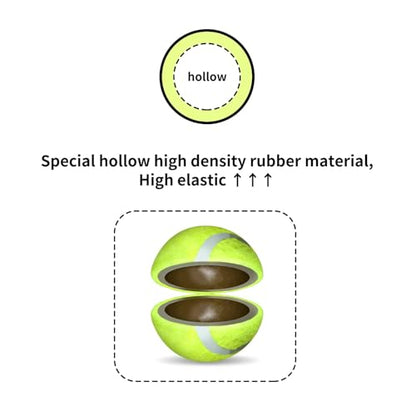 ALL FOR PAWS Interactive Super Bounce Tennis Balls Dog Toy, Pet Safe Toys for Exercise and Training, 2.5 Inch Diameter (6 Pack) - size: 2.5 Inch