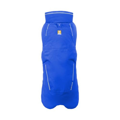 Ruffwear, Vert Dog Winter Jacket, Insulated Waterproof Dog Coat with Harness Leash Portal, Breathable Design with Leg Loops, Windproof Extended Coverage, Reflective Trim, Blue Pool, X-Small - color: Blue Pool, size: X-Small