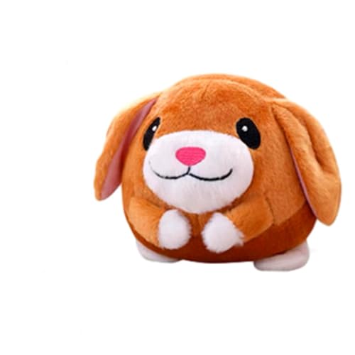 Interactive Dog Toys, 2026 New Active Moving Squeaky Dog Ball with Talking Sound, Rechargeable Washable Plush Toy (Dog) - color: Dog