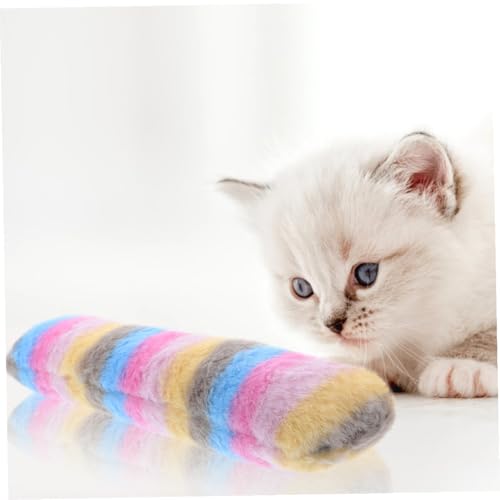 ORFOFE 3pcs Catnip Plush Pillow Shape Kitten Teething Interactive Indoor Catnip for Cats