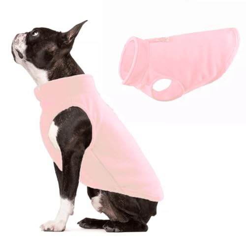 JACKO & CO - Fleece Vest Dog Sweater with Leash Ring - Soft, Warm & Lightweight Pullover Coat for Small & Medium Dogs, Puppies & Cats - Cozy Fall/Winter/Spring Pet Jacket (Pink Lemonade, XS 2-4lbs) - color: Pink Lemonade, size: XS (2-4lbs)